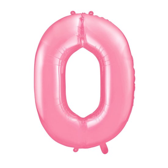Moja zabava Balon številka 0-Pink