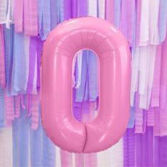 Moja zabava Balon številka 0-Pink 