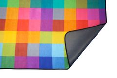 HomeLife Odeja za piknik barvita kocke 150 x 180 cm