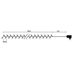 PLATINIUM Svetleč ICE veriga 500 diode, 55 m, XMLT-500A10-TB