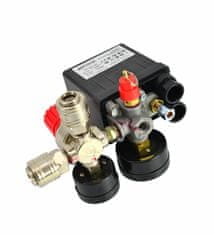 shumee AWTOOLS STIKALO ZA TLAČNI KOMPRESOR 230 V 2 VHODA 1/4"