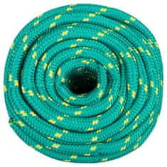 Vidaxl Vrv za čoln zelena 18 mm 25 m polipropilen