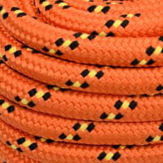 Vidaxl Vrv za čoln oranžna20 mm 25 m polipropilen