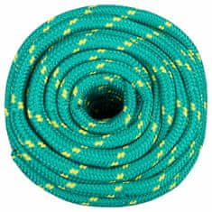 Vidaxl Vrv za čoln zelena 16 mm 25 m polipropilen