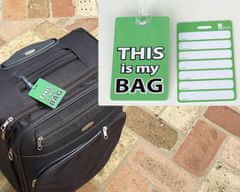 Mave 4 kos Kartica za označevanje prtljage z napisom THIS is my BAG