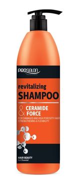 shumee CHANTAL ProSalon Ceramide Force revitalizacijski šampon za poškodovane lase z visoko poroznostjo 1000 g