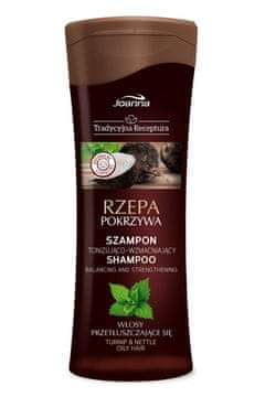 Joanna Joanna tradicionalni šampon za krepitev las z repo in koprivo 300 ml
