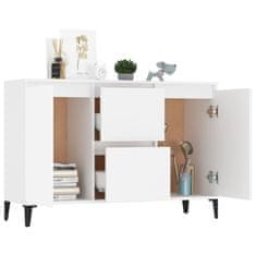 Vidaxl Komoda bela 102x35x70 cm iverna plošča