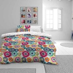 Svilanit posteljnina Colored Circle, 200x200/2x50x70