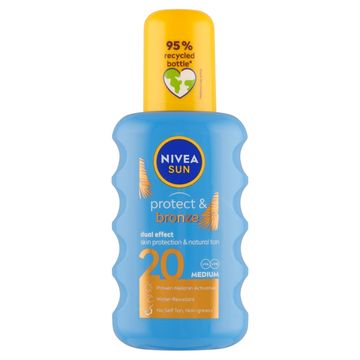 Nivea Sun Protect & Bronze sprej za porjavitev OF 20, 200 ml