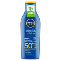 Nivea Sun Protect & Moisture vlažilni losjon za porjavitev OF 50+, 200 ml