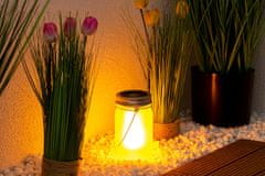master LED Solarna vrtna svetilka LED viseča okrasna KOZAREC PLAMEN 13cm