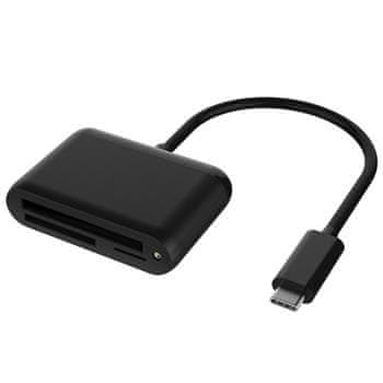PremiumCord Adapter USB3.1 Type-C - čitalnik kartic CFAST2.0+SD3.0+Micro SD 3.0