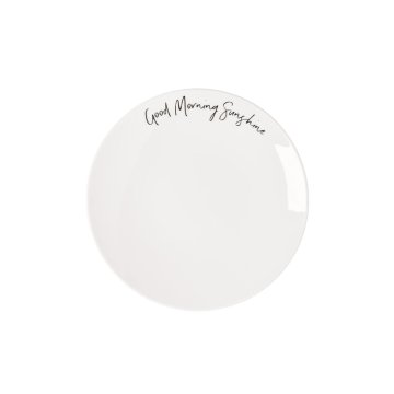 Villeroy & Boch Desertni krožnik z napisom DOBRO JUTRO SONČEK