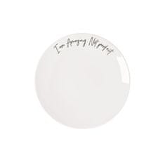 Villeroy & Boch Desertni krožnik z napisom AMAZING NOT PERFECT