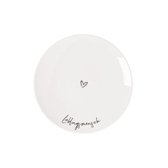 Villeroy & Boch Desertni krožnik z napisom LIEBLINGSMENSCH