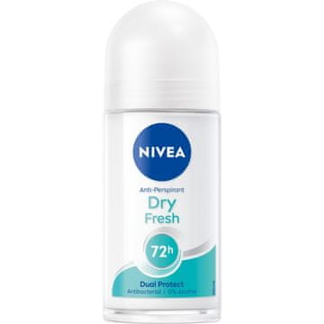 Nivea Nivea dezodorant Dry Fresh Dual Protect 72h roll-on za ženske 50 ml