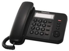 Panasonic KX-TS520FXB - telefon z eno linijo, črn