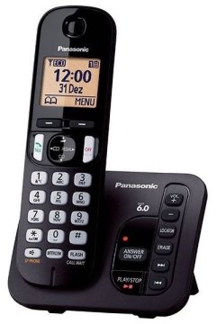 Panasonic KX-TGC220FXB, brezžični telefon, črn