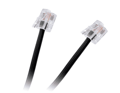 Cabletech Telefonski kabel ploščati 15M črni