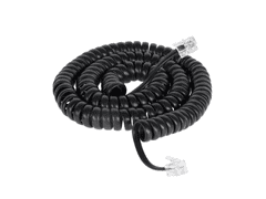 Cabletech Telefonski kabel spirala 1m/7.5m črni