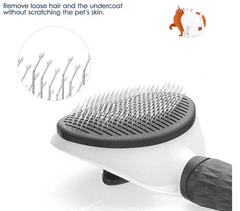 Mormark Inovativna krtača za ljubljenčke, siva | PETBRUSHY