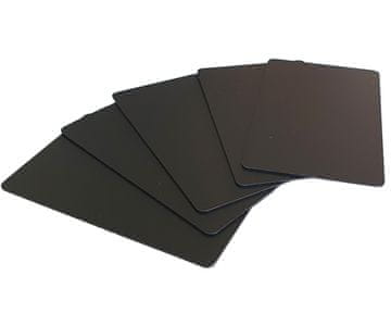 Mave 5 kos črnih mat NFC kartic s čipom NTAG213
