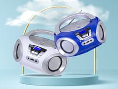 Trevi CMP 544 BT Boombox radijski in CD predvajalnik, FM Radio, Bluetooth, USB, AUX, LCD zaslon, antena, moder