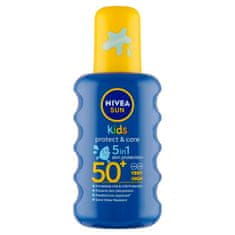 Nivea Sun Protect & Care otroško barvno pršilo za sončenje OF 50+, 200 ml