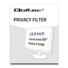 Qoltec filter zasebnosti qoltec 23,6" | 16:9 | zaščita oči | panoramski