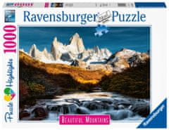 Ravensburger Puzzle Dih jemajoče gore: Mount Fitz Roy, Patagonija 1000 kosov