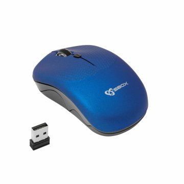 Miška SBOX optična brezžična USB WM-106 modra