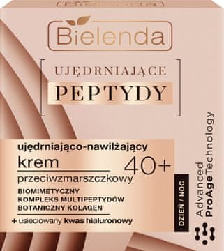 Bielenda Firming Peptides 40+ vlažilna in učvrstitvena dnevna in nočna krema proti gubam 50 ml