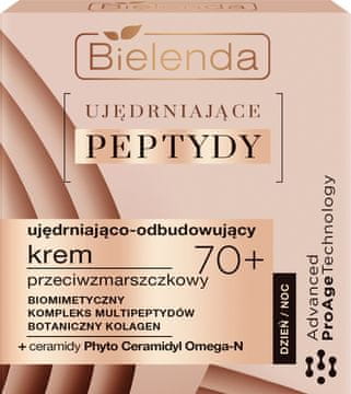 Bielenda Prof. Bielenda Firming Peptides 70+ učvrstitvena in obnovitvena krema proti gubam 50 ml