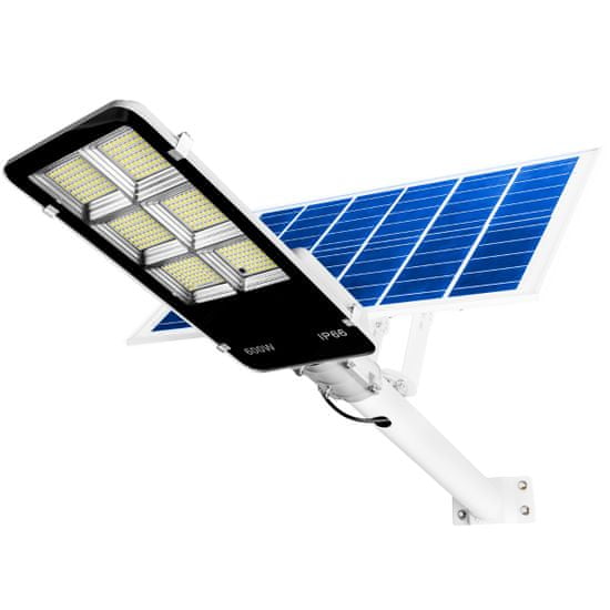 INNA Solarna ulična svetilka LED 600W 6500K Hladno bela + daljinski upravljalnik in montažni nosilec