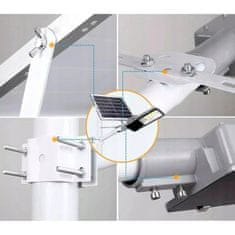 INNA Solarna ulična svetilka LED 600W 6500K Hladno bela + daljinski upravljalnik in montažni nosilec