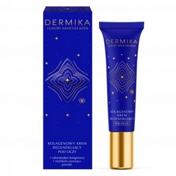 Dermika luksuzna krema za oči z neokolagenom, ki regenerira kolagen, 15 ml