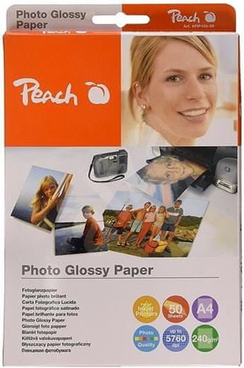 Peach Photo Glossy Paper PIP100-06, A4, 240 g/m2, 50 kosov