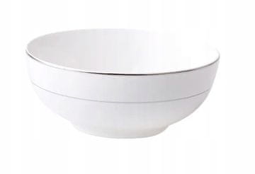 shumee Ambition Okrogla skleda za solato iz belega porcelana 16 cm