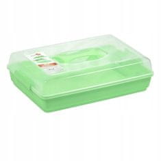 shumee Pravokotna plastična posoda s pokrovom 44 x 30 cm