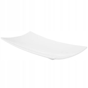 shumee Ambition Pravokotna skleda za solato iz belega porcelana 21,5 x 10 cm