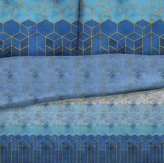 Svilanit posteljnina Talia Blue,140x200/50x70