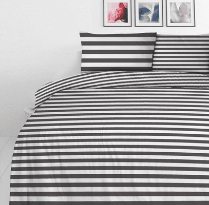 posteljnina Black Stripes