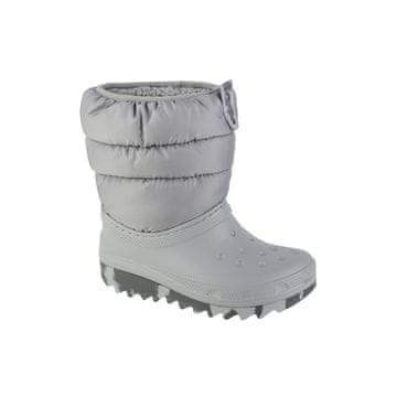 Crocs Snežni škornji srebrna 33 EU Classic Neo Puff Boot Kids