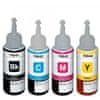 TiskajPoceni Kompatibilne kartuše Komplet Črnil Epson T6641, T6642, T6643, T6644 (C13T66464A) - črna, cyan, magenta, rumena EPSON L110, EPSON L1300, EPSON L1455, EPSON L200, EPSON L210,..