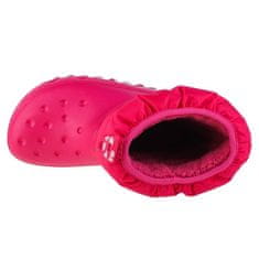 Crocs Škornji roza 36 EU Classic Neo Puff JR