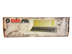 MAR-POL Spiralni svedri za les 6-18 mm, 460 mm, komplet 6 kosov M22353