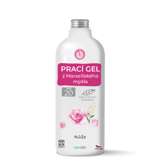 Nanolab Nanolab Pralni gel iz marsejskega mila za občutljivo kožo Rose 1L