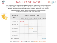 Attipas škornji Paleta A22PA Berry L velikost 21,5, 116-125 mm