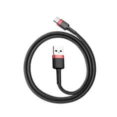 BASEUS CATKLF-B91 Kabel za priključek USB-C 3A 1 m rdeče/črno